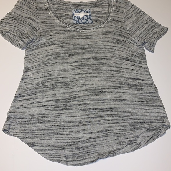Anthropologie Pure + Good Heathered Black and Grey Top - Women’s Size XS - Picture 6 of 8